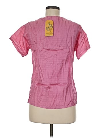 Assorted Brands Short Sleeve Silk Top (view 2)