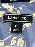 Lands' End 100% Supima Cotton Floral Blue Long Sleeve Button-Down Shirt Size 6 (petite) - photo 7