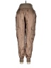 Cinq à Sept 100% Cupro Tan Cargo Pants Size M - photo 2