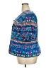 Adrianna Papell 100% Silk Blue Silk Blazer Size 24L - photo 5