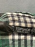 Topshop Plaid Green Long Sleeve Button-Down Shirt Size 6 - photo 7