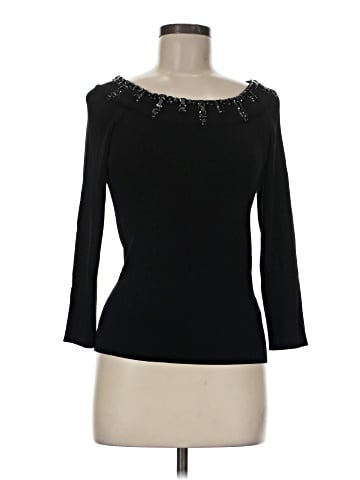 Carmen Marc Valvo 3/4 Sleeve Top (view 1)