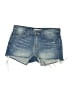 J Brand Solid Blue Denim Shorts Size 27 waist (estimated) - photo 1