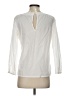 Lands' End Canvas 100% Cotton White 3/4 Sleeve Blouse Size 4 - photo 2
