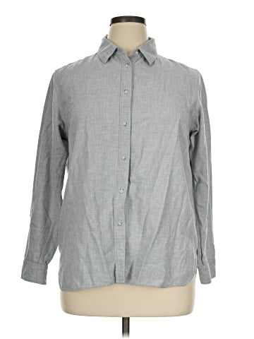 Uniqlo Long Sleeve Button-Down Shirt (view 1)
