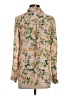 NY Collection Floral Pink Long Sleeve Blouse Size XS - photo 2