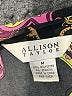 Allison Taylor Paisley Black Short Sleeve Blouse Size M - photo 7
