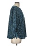 MICHAEL Michael Kors Blue 3/4 Sleeve Blouse Size L - photo 4