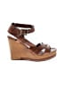 Chloé 100% Leather Brown Wedges Size 4 - 42 - photo 1