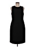 Anne Klein Solid Black Cocktail Dress Size 6 - photo 1