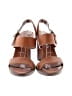 Prada 100% Leather Brown Sandals Size EU 37 - photo 2