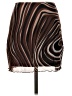 Shein Graphic Brown Casual Skirt Size 4 - photo 2