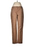 Per Se Chevron-herringbone Brown Casual Pants Size 6 - photo 1