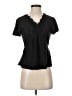Unbranded Black Short Sleeve Blouse Size P (estimated, petite) - photo 1