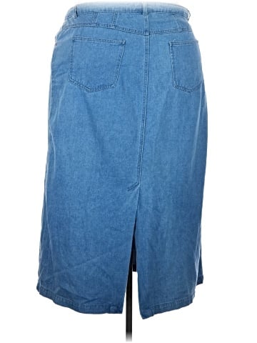 Jessica London Denim Skirt (view 2)