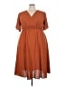Assorted Brands 100% Polyester Brown Casual Dress Size 3X - photo 1