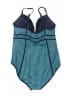 SPANX Chevron-herringbone Blue One Piece Swimsuit Size 14 - photo 2