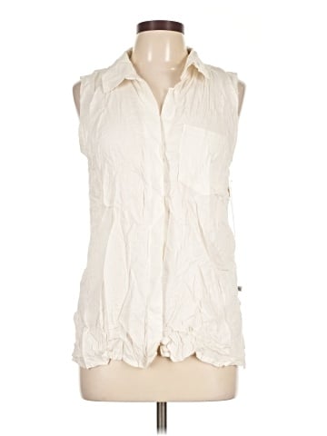 Marika Sleeveless Button-Down Shirt (view 1)