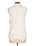 Marika Ivory Sleeveless Button-Down Shirt Size L - photo 2