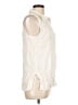 Marika Ivory Sleeveless Button-Down Shirt Size L - photo 4