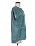 Papermoon 100% Polyester Stars Teal Short Sleeve Blouse Size M - photo 4