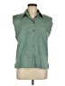 Pinko Green Sleeveless Button-Down Shirt Size 8 - photo 1