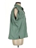 Pinko Green Sleeveless Button-Down Shirt Size 8 - photo 4