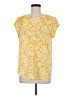 Fun2Fun Yellow Short Sleeve Blouse Size M - photo 1