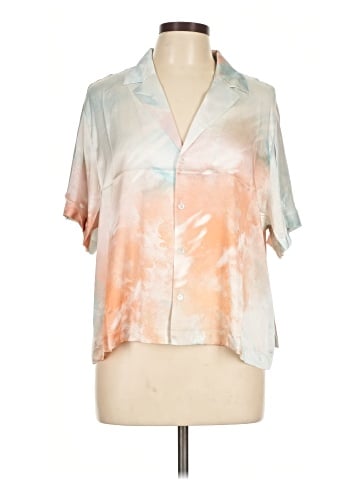 Adriano Goldschmied Short Sleeve Silk Top (view 1)
