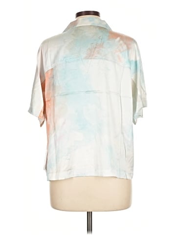 Adriano Goldschmied Short Sleeve Silk Top (view 2)