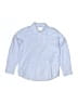 Jacadi Solid Blue Long Sleeve Button-Down Shirt Size 8 - photo 1