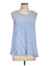 Everly 100% Viscose Blue Sleeveless Blouse Size L - photo 1