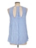 Everly 100% Viscose Blue Sleeveless Blouse Size L - photo 2