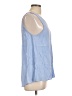 Everly 100% Viscose Blue Sleeveless Blouse Size L - photo 4
