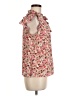 1.State 100% Polyester Floral Pink Short Sleeve Blouse Size M - photo 4