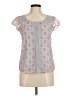 Lauren Conrad 100% Polyester Gray Short Sleeve Blouse Size M - photo 1