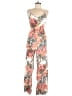 New Look Tropical Ivory Jumpsuit Size 6 - photo 1
