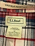 L.L.Bean Plaid Red Long Sleeve Button-Down Shirt Size M - photo 7