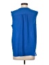 Chaus Blue Sleeveless Blouse Size S - photo 2