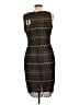 T Tahari 100% Polyester Chevron-herringbone Black Cocktail Dress Size 12 - photo 2
