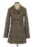 H&M Plaid Brown Coat Size 4 - photo 1