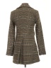 H&M Plaid Brown Coat Size 4 - photo 2