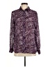Coldwater Creek 100% Polyester Tweed Purple Long Sleeve Blouse Size 8 - photo 1