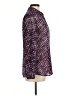 Coldwater Creek 100% Polyester Tweed Purple Long Sleeve Blouse Size 8 - photo 4
