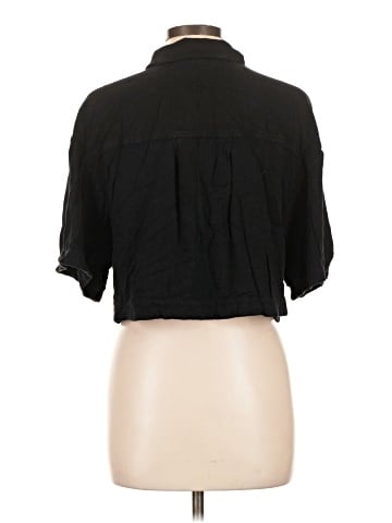 Topshop 3/4 Sleeve Button-Down Shirt (view 2)