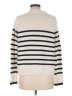 Elie Tahari Stripes Ivory Turtleneck Sweater Size M - photo 2