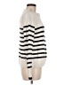 Elie Tahari Stripes Ivory Turtleneck Sweater Size M - photo 4