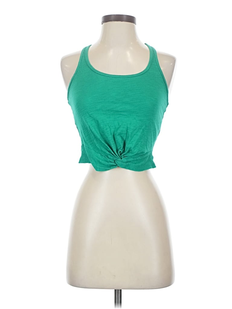 Pre-owned Hollister Tank Top Green Halter Neckline Tops