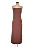 NBD Solid Brown Casual Dress Size L - photo 1
