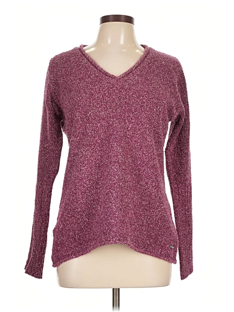 Pre-owned Columbia Pullover Sweater In Burgundy